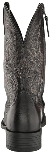 Ariat Men's Slim Zip Ultra Western Boot - Black Deertan, 10.5 Medium
