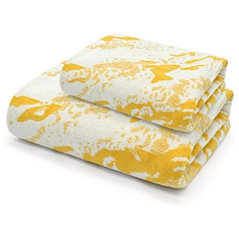 Velosso Modern Marble Pattern Cotton Towel Set Cover