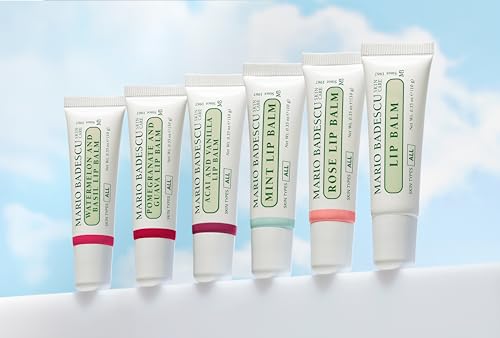 Image of Mario Badescu Moisturizing Lip Balm for Dry Cracked Lips, Infused with Coconut Oil and Shea Butter, Ultra-Nourishing Lip Care Moisturizer for Soft, Smooth and Supple Lips