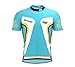 ScudoPro Virgin Islands - US Full Zipper Bike Short Sleeve Cycling Jersey for Men - Size XL Multicolored