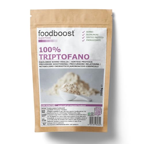 Triptofano Puro in Polvere 200 g Foodboost