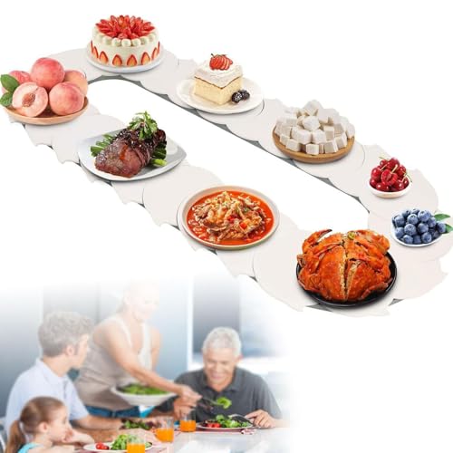 Plateau tournant mécanique 360 degrés pour le partage facile des plats