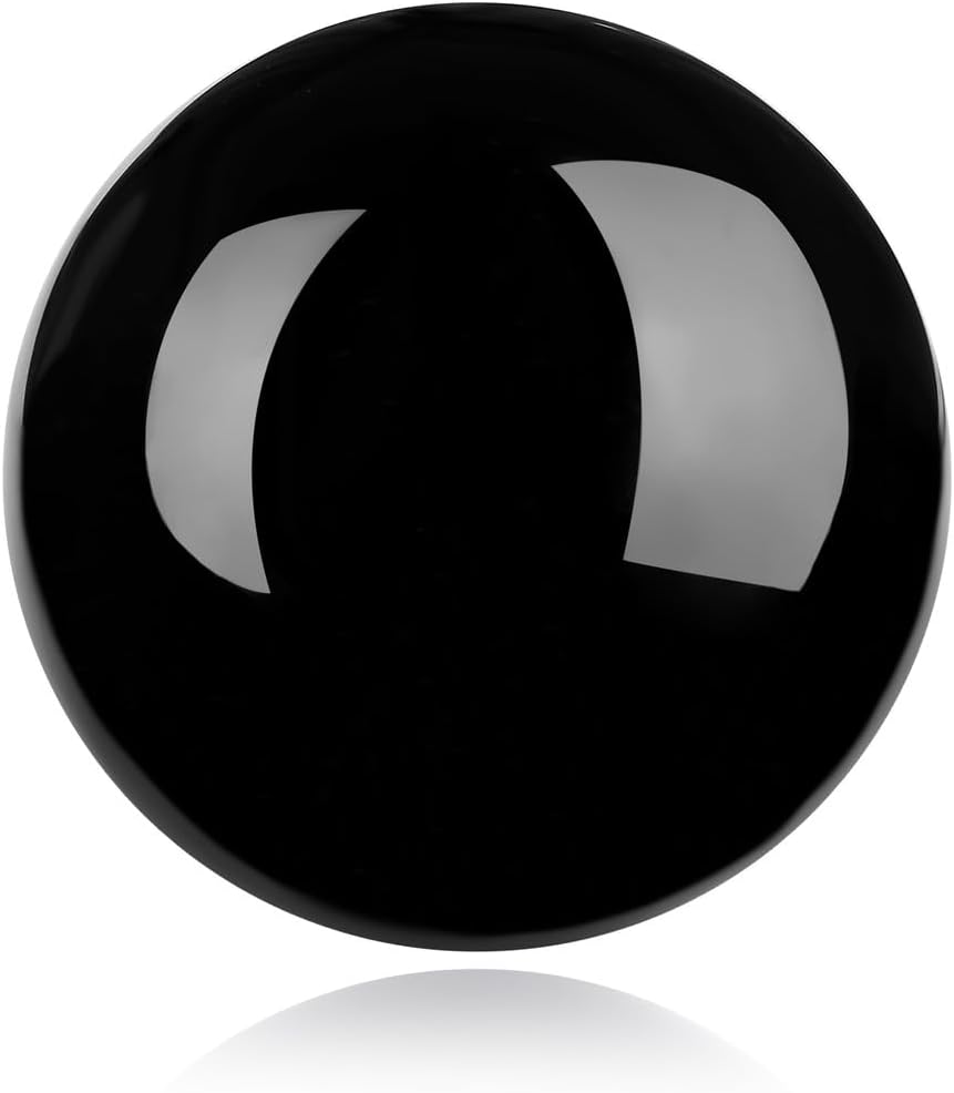 Obsidian Stone Crystal Ball 40 mm Natural Crystals Gemstones Fortune teller Ball Healing Crystal Stone Balls for Home Decoration Meditation Reiki Chakra Balancing Decoration Gift