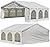 Delta 20'x16' Budget PE Tents for Parties, Outdoor Canopy Carpas para Fiestas, Wedding Party Event Shelter with Waterproof Top & Removable Sidewalls for Patio Outdoor Garden Events