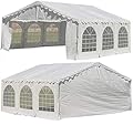Delta 20'x16' Budget PE Tents for Parties, Outdoor Canopy Carpas para Fiestas, Wedding Party Event Shelter with Waterproof Top & Removable Sidewalls for Patio Outdoor Garden Events