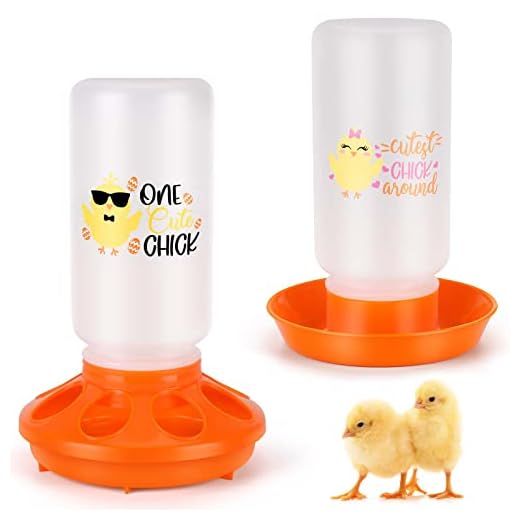 TGEYD Chick Feeder and Waterer Set – Automatic 1L Chicken Feeder and Waterer for Baby Chicks, Ducks, and Quail – Brooder Starter Kit & Chicken Coop Accessories