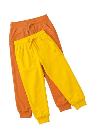 Image of KiddoPanti Boys Solid Fleece Track Pants | Cotton Poly Fleece Fabric | Ankle Length Bottom Rib | 2 Front Patch Pocket | Elastic Waist & Drawcord | Jogger Track Pants for Boys