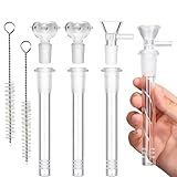10-Piece Lab-Grade Borosilicate Glass Kit with 4PCS 14mm Funnels, 4PCS Tubes, 2PCS Cleaning Brushes for Labs, Homes & Kitchen Experiments