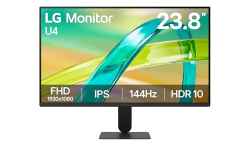 LG Moniteur Ultrafine™ 24U411B-B.AEU | Série U4 (2026) | 24 Pouces | Dalle IPS 16:9 | FHD 1920 x 1080 | 144Hz | 5ms (GtG) | HDR 10 | sRGB 99%