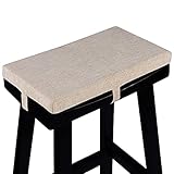 baibu Rectangle Bench Stool Cushion, Non-Slip Saddle Stool Seat Cushions Bar Stool Cushion with Mach