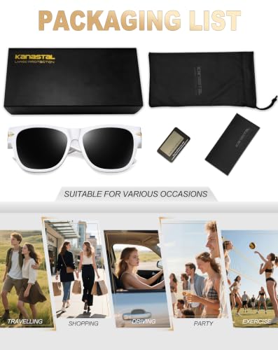 Image of KANASTAL Over Glasses Sunglasses Square Fit Over Polarized Sunglasses UV400