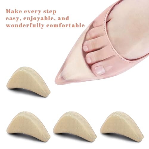 Inserciones para dedos de zapatos, espuma, 2 pares beige miniatura 6