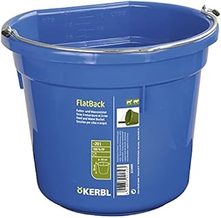 Kerbl Feeding and Water Buckets FlatBack 20 Blue