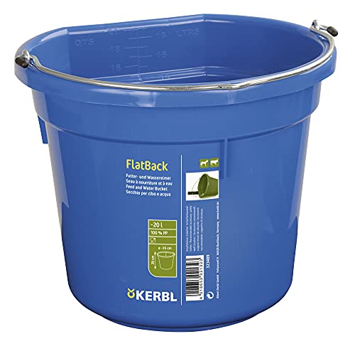 Cubo para agua o comida FlatBack aprox. 20 l, azul