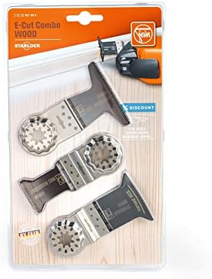 FEIN 35222967080 Starlock Wood E-Cut Combo Set 3piece, Orange