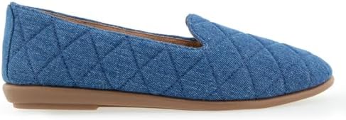 Aerosoles Womens Betunia Med Blue Quilted Denim 8 Medium — view 6