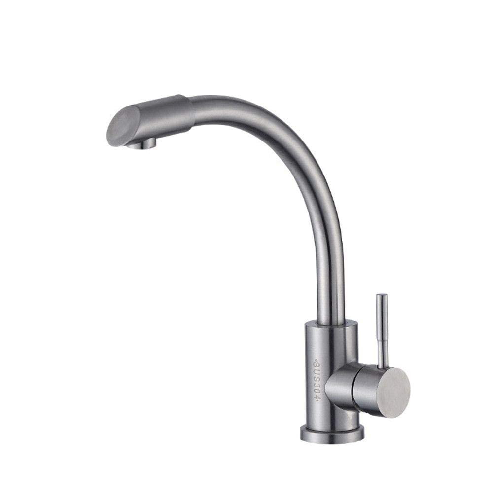 Robinet de cuisine en acier inoxydable 304 au design minimaliste