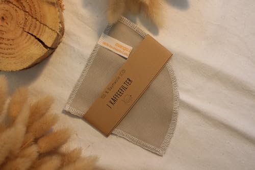 Mango.Bananen Wiederverwendbare Kaffeefilter aus 100% Bio-Baumwolle,naht aus Biobaumwolle, GOTS zertifiziert, Größe 4, nachhaltig, vegan, plastikfrei (Größe 4 HARIO spitz)