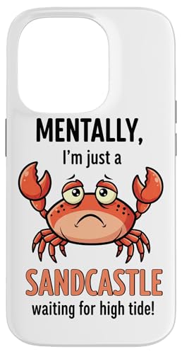 精神的に、私はただの砂の城が満潮を待っている スマホケース iPhone 14 Pro 用
