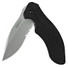 Kershaw 0 Clash, Black Polyimide Handle, ComboEdge, Black, 12.4 x 5.8 x 2.5 cm, 136 g