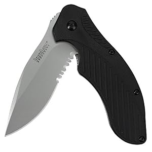 Kershaw 0 Clash, Black Polyimide Handle, ComboEdge, Black, 12.4 x 5.8 x 2.5 cm, 136 g
