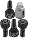 Anti Theft Wheel Bolt Rim Locks Kit M14 X 1.25 Fit for BMW E70 E71 F10 F30 F22 F32 G11 F01 F25 F26 F12 X1 X2 X3 X4 X5 X6 X7 Z4 M2 M3 M4, Replace 36136792851, 36132453961, 36136782987, 36136779693