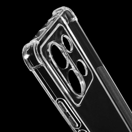 Image of BOXXO Flexible Back Cover for Mi Redmi Note 13 Pro Plus 5G | Back Cover Transparent Clear Shockproof Case Four Corner Protection | Slim Protective Mobile Phone Cover for Redmi Note 13 Pro Plus