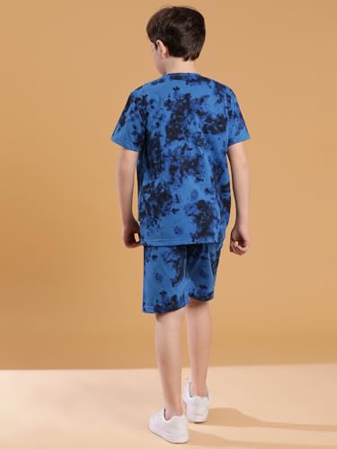 Image of Li'l Tomatoes Boys 100% Cotton Night Suit | Summer T-Shirt & Shorts Sleepwear Set | Soft & Breathable | 7-16 Years