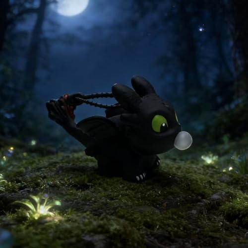 Image of 2-Piece Dragon Keychain Set with LED Glow Light, Luminous Cartoon Figure Keychains for Car & Bike Keys, Cute Dashboard Decor Toys, Glowing Pendant Charms for Kids & Gift Giving