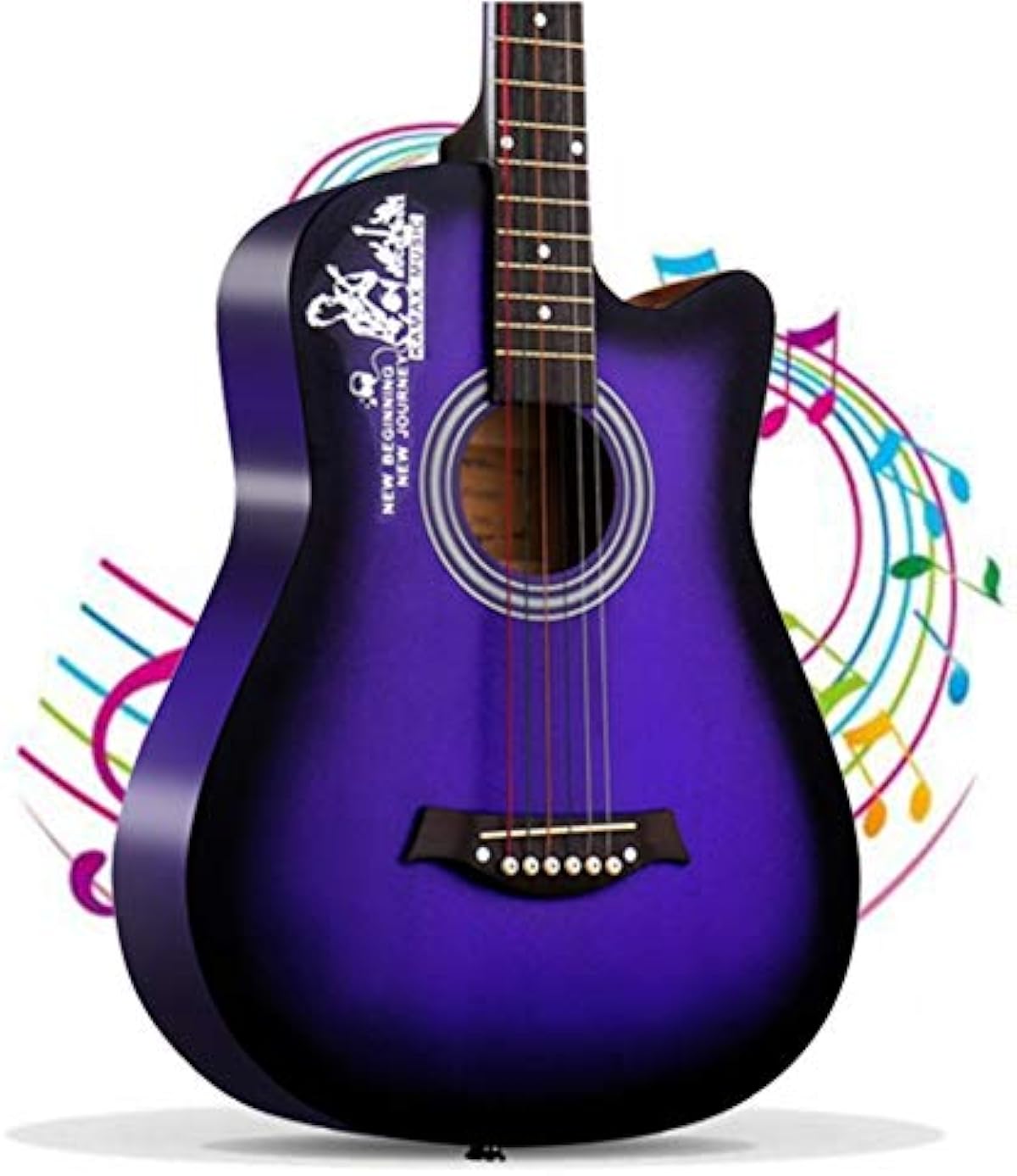 クリアランス特売 アコースティックギター Gdming 38 クラシックギター 防水ケース付き 吊り革 スチールストリング 木製ギター にとって 学生 男の子 女の子 音楽愛好家 5色 Color Purple 楽器 音響機器 激安正規 Www Littleshopp Com