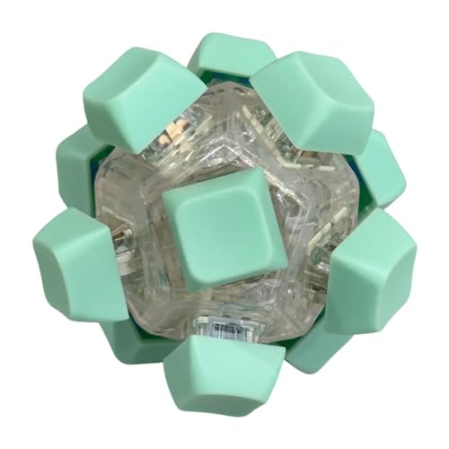 Generic キーボードフィジェット ミニポータブル クリアピンク ? 12キー搭載 持ち運び便利 集中力サポート デスクワークや学習に最適 (水色)