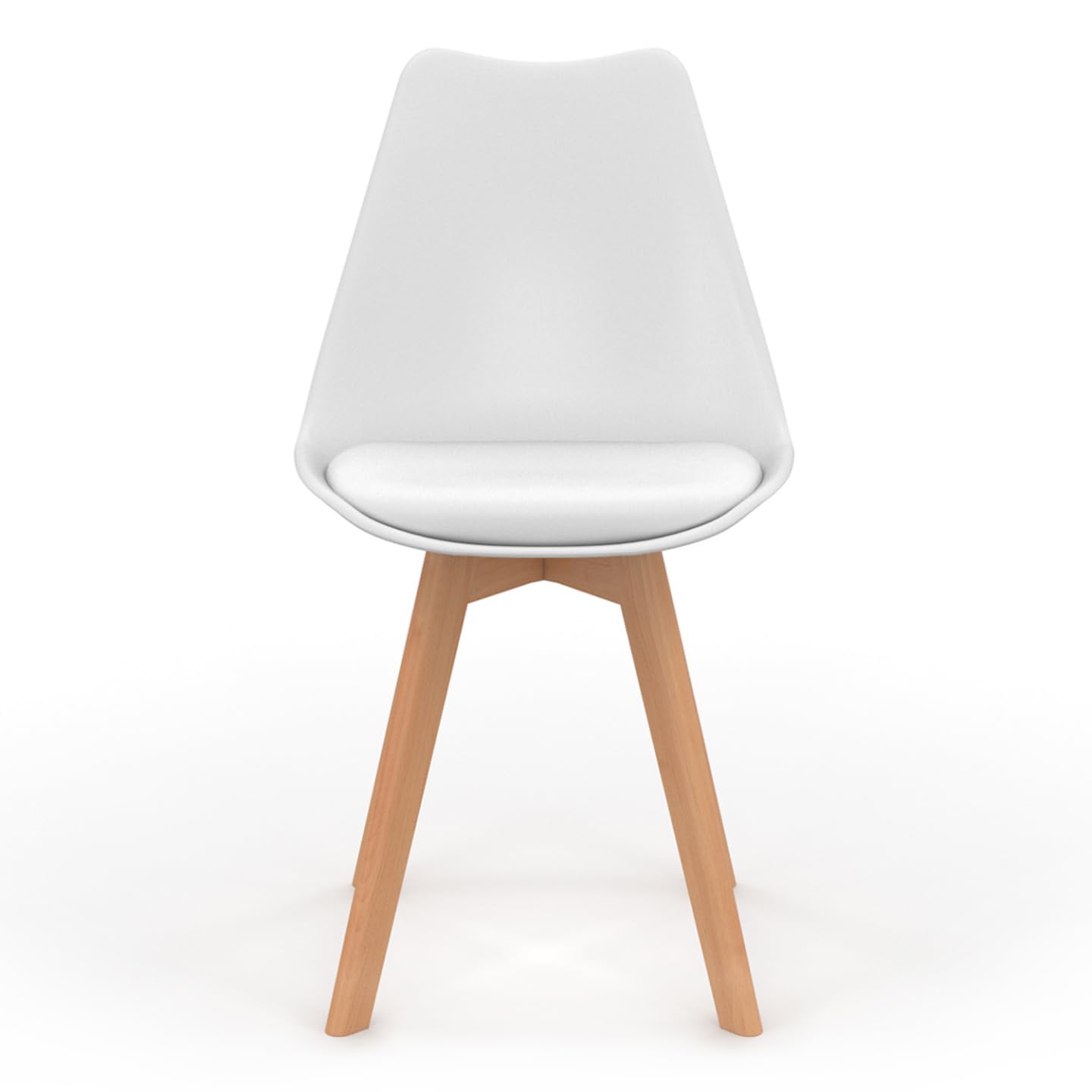 IDMarket - Lot de 6 chaises scandinaves SARA Blanches pour Salle à Manger