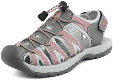 DREAM PAIRS Womens Closed Toe Hiking Summer Outdoor Sport Athleti...