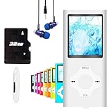MP3 Player, Hotechs MP3 Music Player with 32GB Memory SD Card Slim Classic Digital LCD 1.82'' Screen Mini USB Port with FM Radio, Voice Record