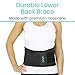 Vive Lower Back Support Brace for Men & Women - Dual Adjustable Lumbar Belt for Heavy Lifting, Herniated Disc, Sciatica, Scoliosis, & Thoracic Pain Relief - Compression Posture Device for Work or Home