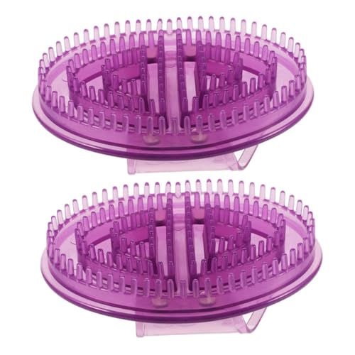 MUCKLILY Lot De 2 Brosses De Massage Méridiennes En Silicone Doux Pour Corps Et Cuir Chevelu Relaxation Musculaire Exfoliation Et Soulagement Des Tensions Portable Et Ergonomique