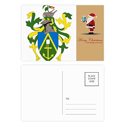 Cartes postales des Îles Pitcairn Père Noël, lot de 20 pour rompre avec les vœux traditionnels
