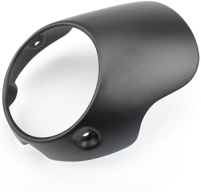 Royal Sun Matte Black Headlight Fairing Cowl Guard Frame Mask Compatible with Triumph Bonneville T100 T120 Thruxton Thunderbird Sport Honda CB150 R18 Ducati Monster 7 inch headlights Model Size