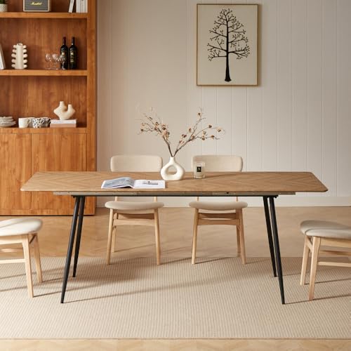 Casabel – Mesa de comedor extensible con extensión integrada – Es...