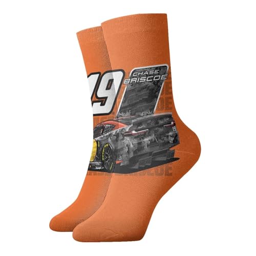 Chase Briscoe 14 Running Socks Athletic Ventilating Comfort Fit Performance Cool Wicking Crew Socks for Unisex