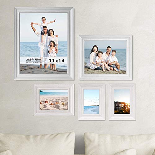 Lavie Home 8X10 Picture Frames (1 Pack, Distressed White) Rustic Photo Frame Set With Tempered Glass For Wall Mount & Table Top Display #TOP5