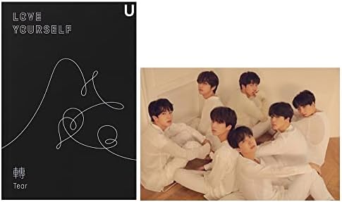 BTS Love Yourself Tear (U version) 3rd Album Bangtan Boys CD+Poster+Photobook+Minibook+Photocard+Standing Photo+Gift (Extra 6 Photocards and 1 Double-Sided Photocard Set)