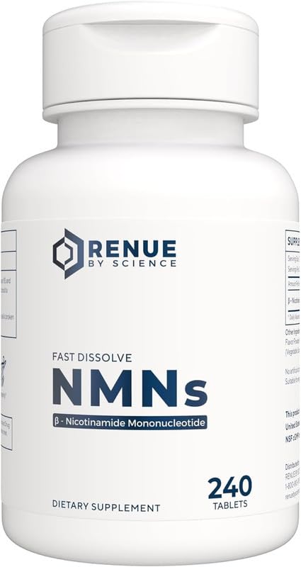 Evorina Renue By Science NMN Supplement | 240 Chewable Vegetarian Tablets - 125mg Nicotinamide Mononucleotide per Serving | Lemon Flavour - Manufactured in The USA Third-Party Tested | High Strength Herbal Supplement | Clean Label Ayurvedic Wellness-picture-10