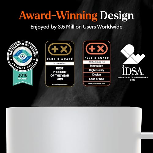 Ember Temperature Control Smart Mug 2, 10 Oz, App-Controlled Heated Coffee Mug with 80 Min Battery Life and Improved Design, White