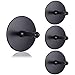 Price comparison product image Lucalda Adhesive Towel Hooks Black Wall Hooks for Hanging Sticky Wall Hook Towel Hooks for Bathroom Heavy Duty Waterproof Stainless Steel 4 Packs