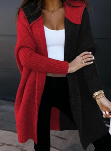 Image of Astylish Women 2026 Fall Clothes Outfits Hooded Knit Cardigan Sweaters
