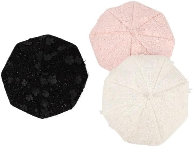 Adjustable Slim Floral Beret for Women's Outdoor Warm Painter Hat