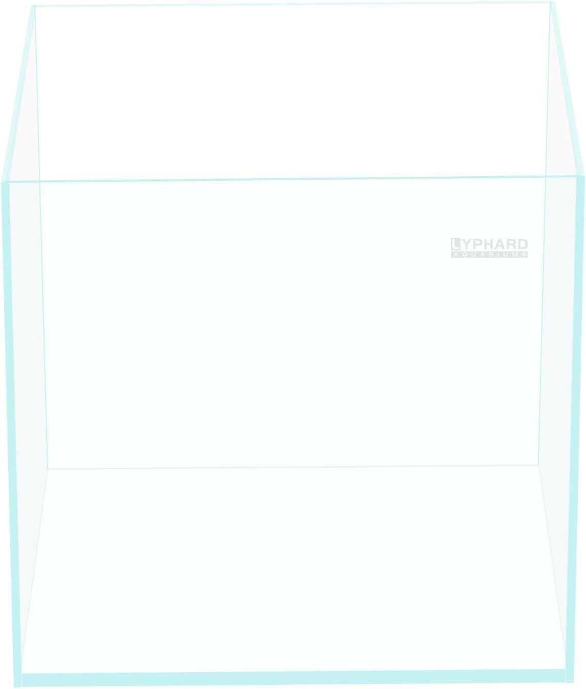 Rimless Aquarium 5.5 Gallon, Ultra Clear Low Iron Nano Tall Fish Tank for Betta, L9.8×W9.8×H13.8 Glass Thickness 5mm with EVA Foam Leveling Mat