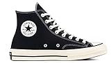 Converse Men's Chuck Taylor 70 Hi Top, Black/Black/Egret, Size 3