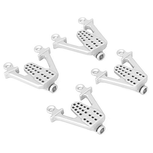 Metal Adjustable Shock Damper Towers Mount Multihole Accessory Fit for SCX10 1/10 RC Car (Silver) Scx10 Body Posts